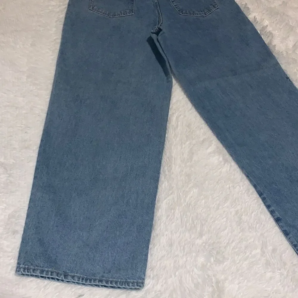 Vintage 90’s Lightwash Baggy Wide Leg‎ Streetwear Jeans Women’s Size 14